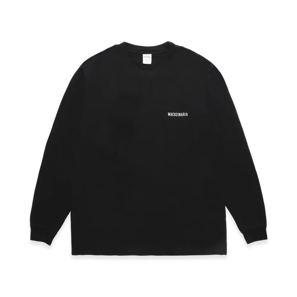 WACKO MARIA Washed Heavy Weight Long Sleeve T-Shirt "Black"