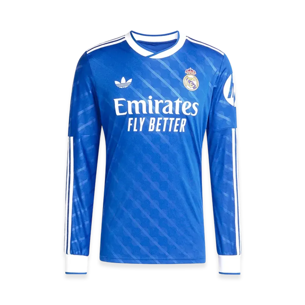 adidas Real Madrid 25/26 Long Sleeve Third Uniform "Blue Bird"
