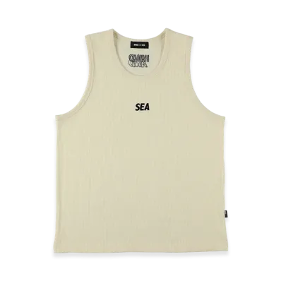 WIND AND SEA Waffle Tank Top "Off White"