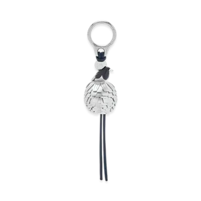 LOEWE Magpie Dice Charm "Deep Navy/Silver"