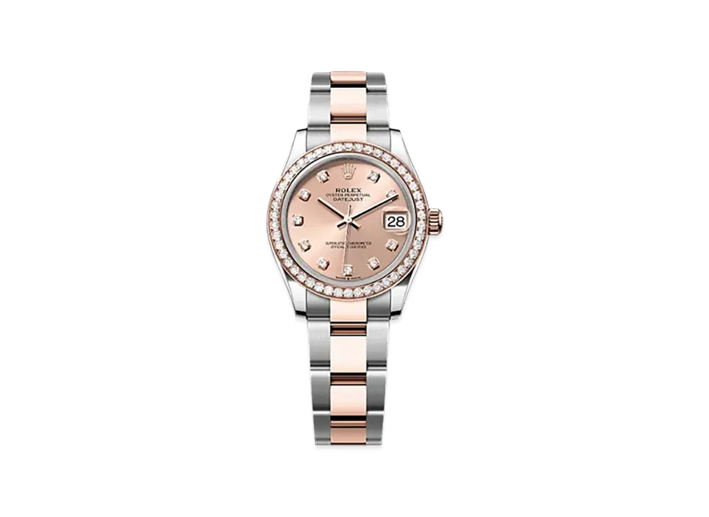 ROLEX Datejust 31mm Oystersteel & Everose Gold Diamond 278381RBR "Rose-colour"