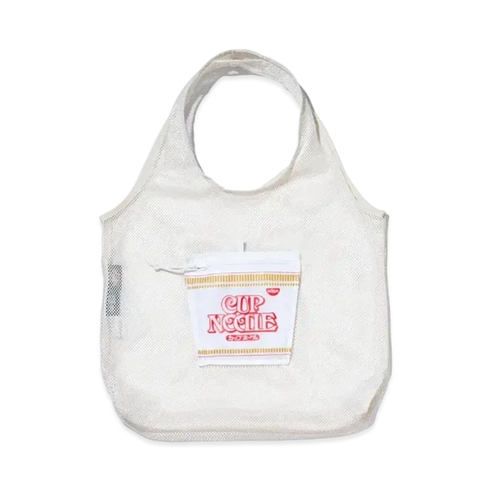 NEW ERA x Nissin Cup Noodle Eco Tote Bag 22L Packable Regular Flavor "Ivory"