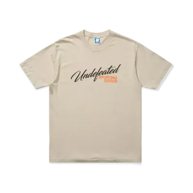 UNDEFEATED Script Shop S/S Tee "Beige"