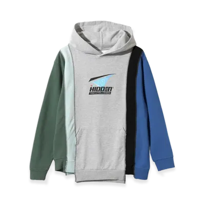 NEEDLES x Hidden 5 Cuts Hoodie "Grey/Green/Blue"