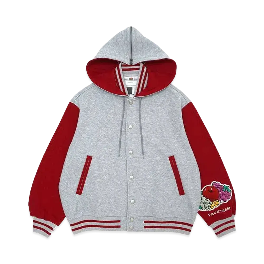 FRUIT OF THE LOOM x FACETASM STADIUM SWEAT JACKET "GRAY"