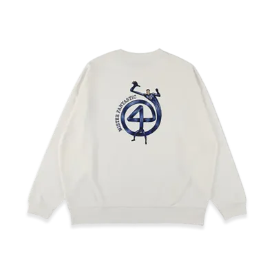 WIND AND SEA x MARVEL Mr. Fantastic Stretch Code Sweat "White"