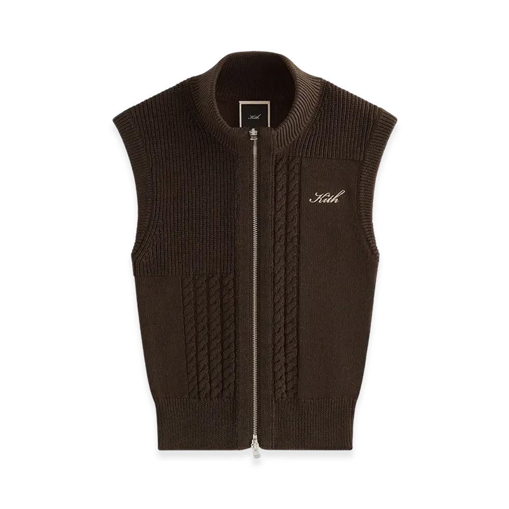Kith Women Elayne Patchwork Zip Tank "Incognito"