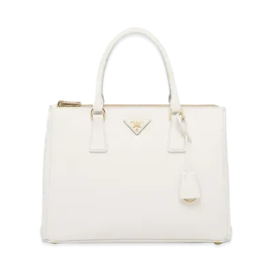 PRADA Large Prada Galleria Saffiano Leather Bag "White"