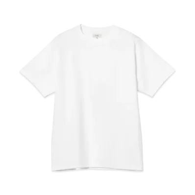 BEAMS Plain Crew Neck Tee "White"