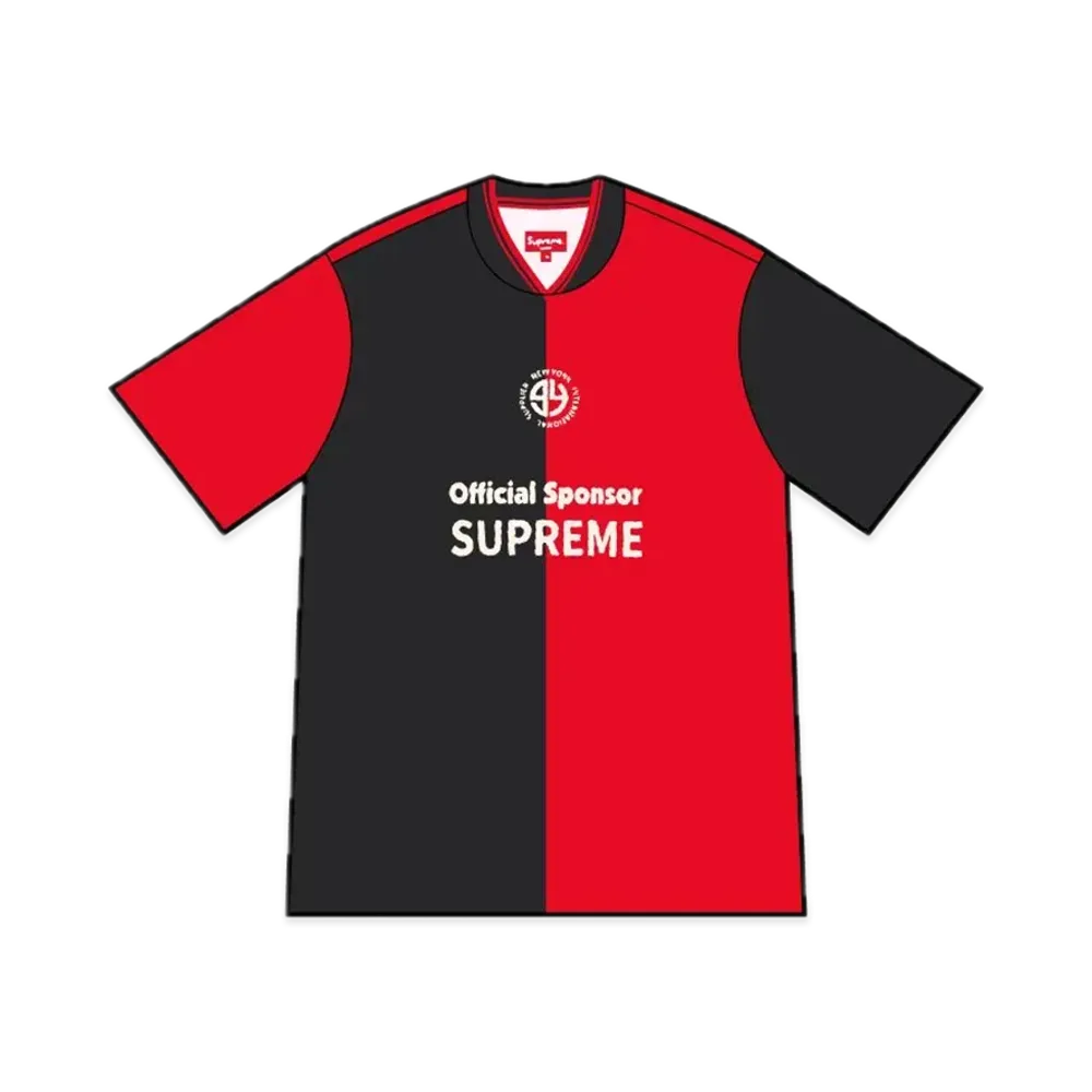 Supreme Split Soccer Jersey "Black"