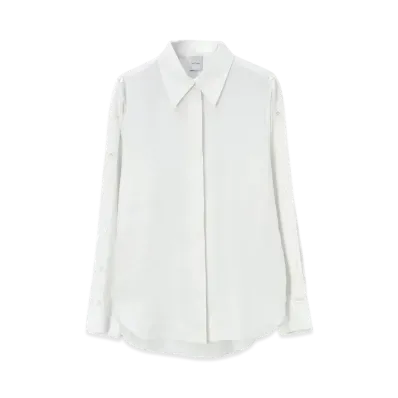 Paul Smith Women's Sleeve Button Shirt "White"