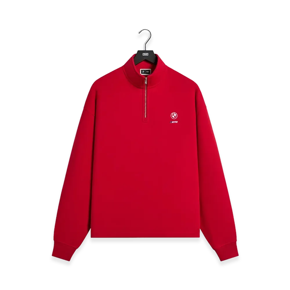 Kith x BMW Nelson Quarter Zip "Cinnabar"