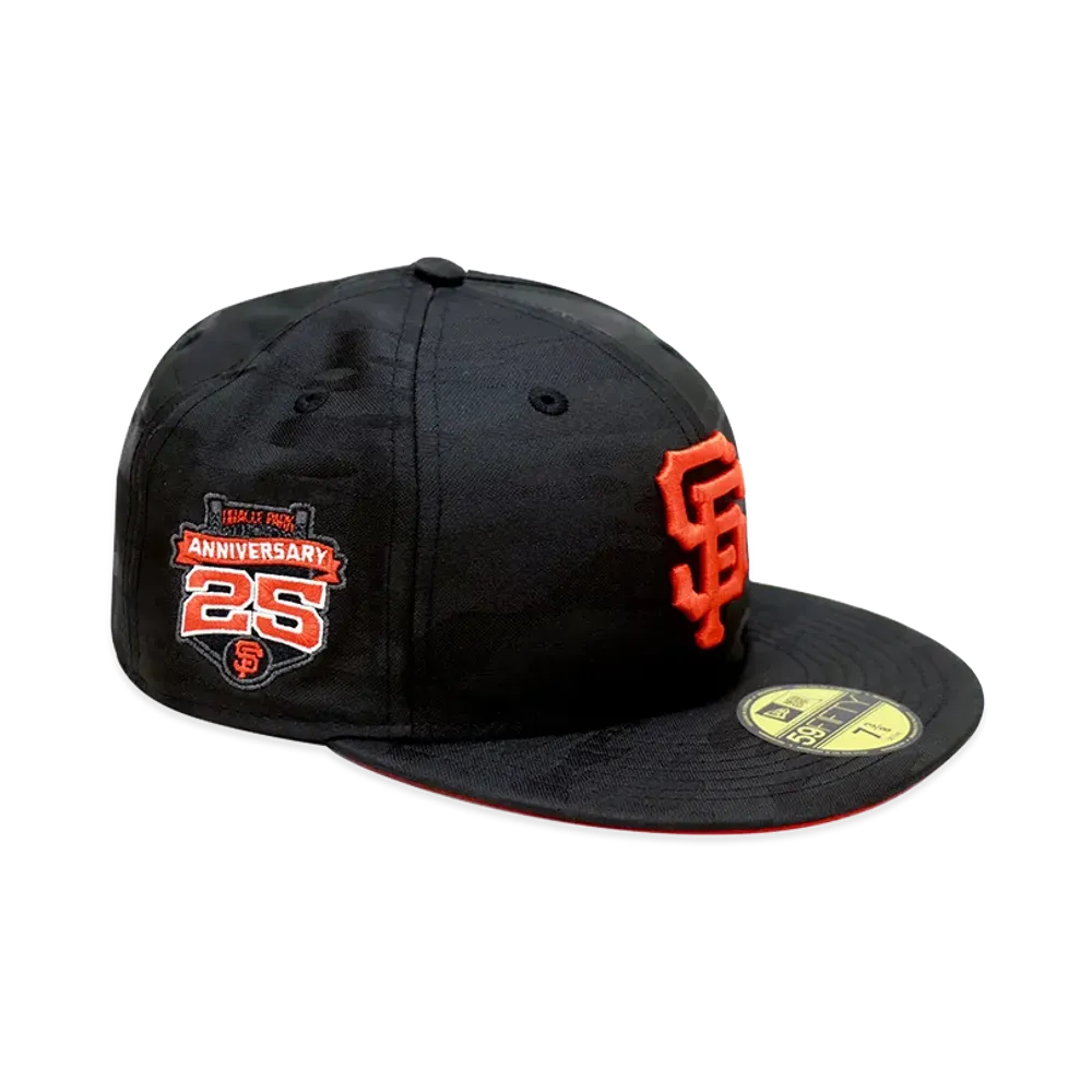 NEW ERA x THE CAP 59Fifty Smokescreen San Francisco Giants "Black Camo"