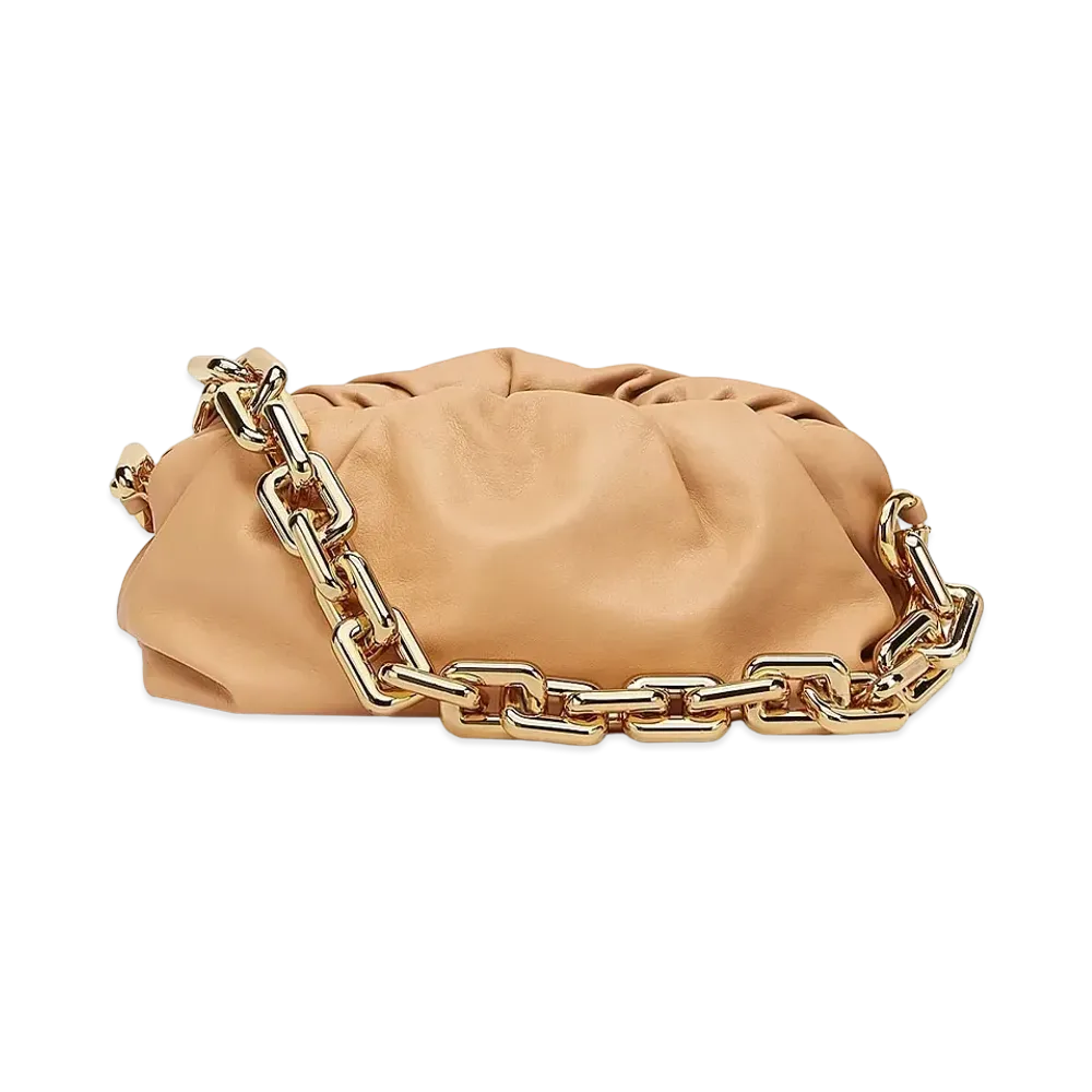 Bottega Veneta Chain Pouch "Almond"