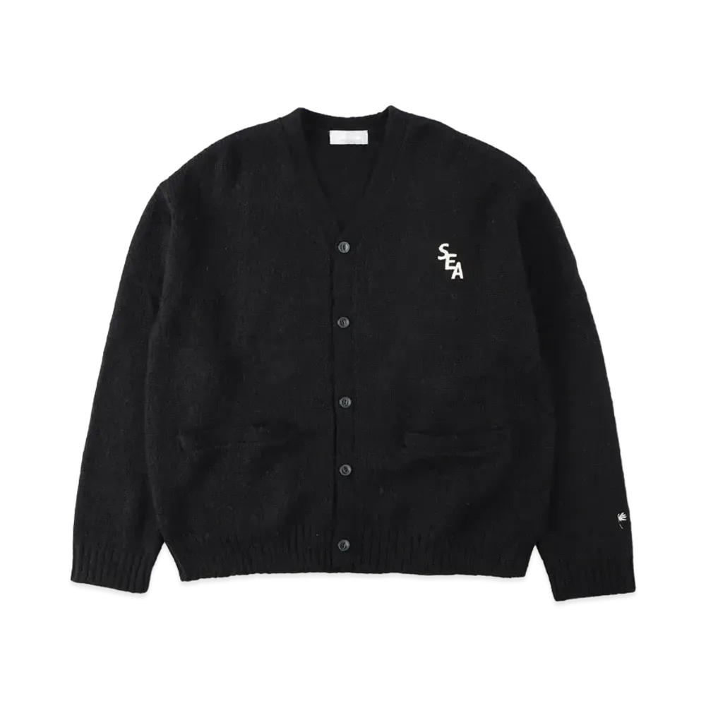 WIND AND SEA S_E_A MOHAIR CARDIGAN "Black"