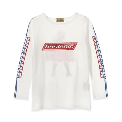 HYSTERIC GLAMOUR Vixen Girl T-Shirt "White"