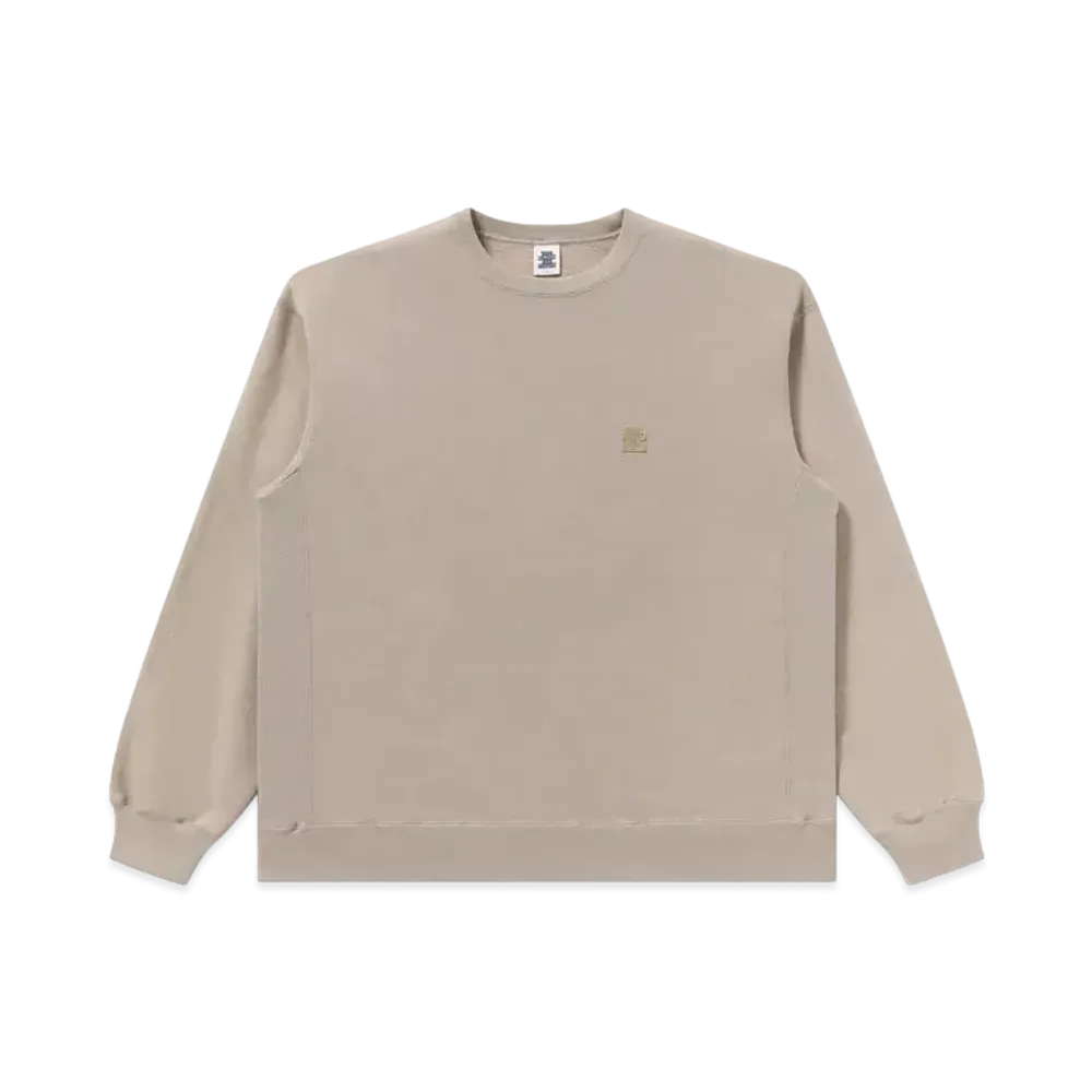 Blackeyepatch Small OG Label Pigment Dyed Crew Sweat "Beige"
