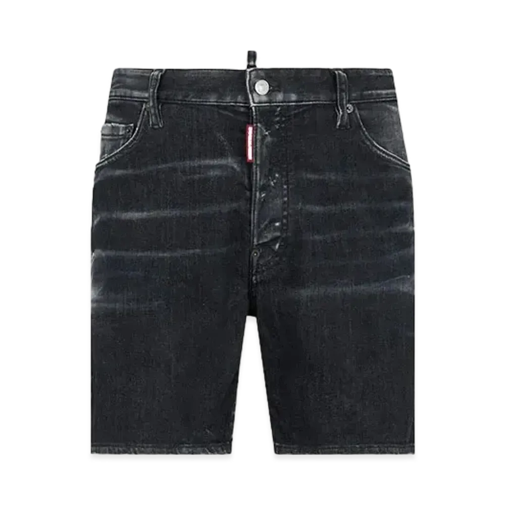 Dsquared2 Black Clean Wash Marine Shorts "Black"