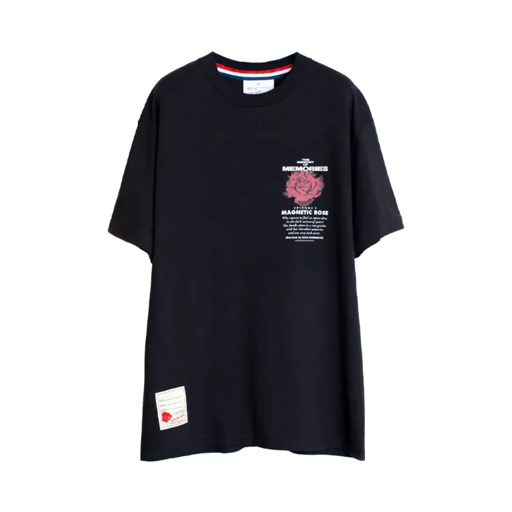 SEVESKIG \ MEMORIES MAGNETIC ROSE02 S/SL Tee "BLACK"