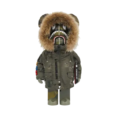 Bearbrick BAPE x ALPHA Camo Shark 2023 1000%