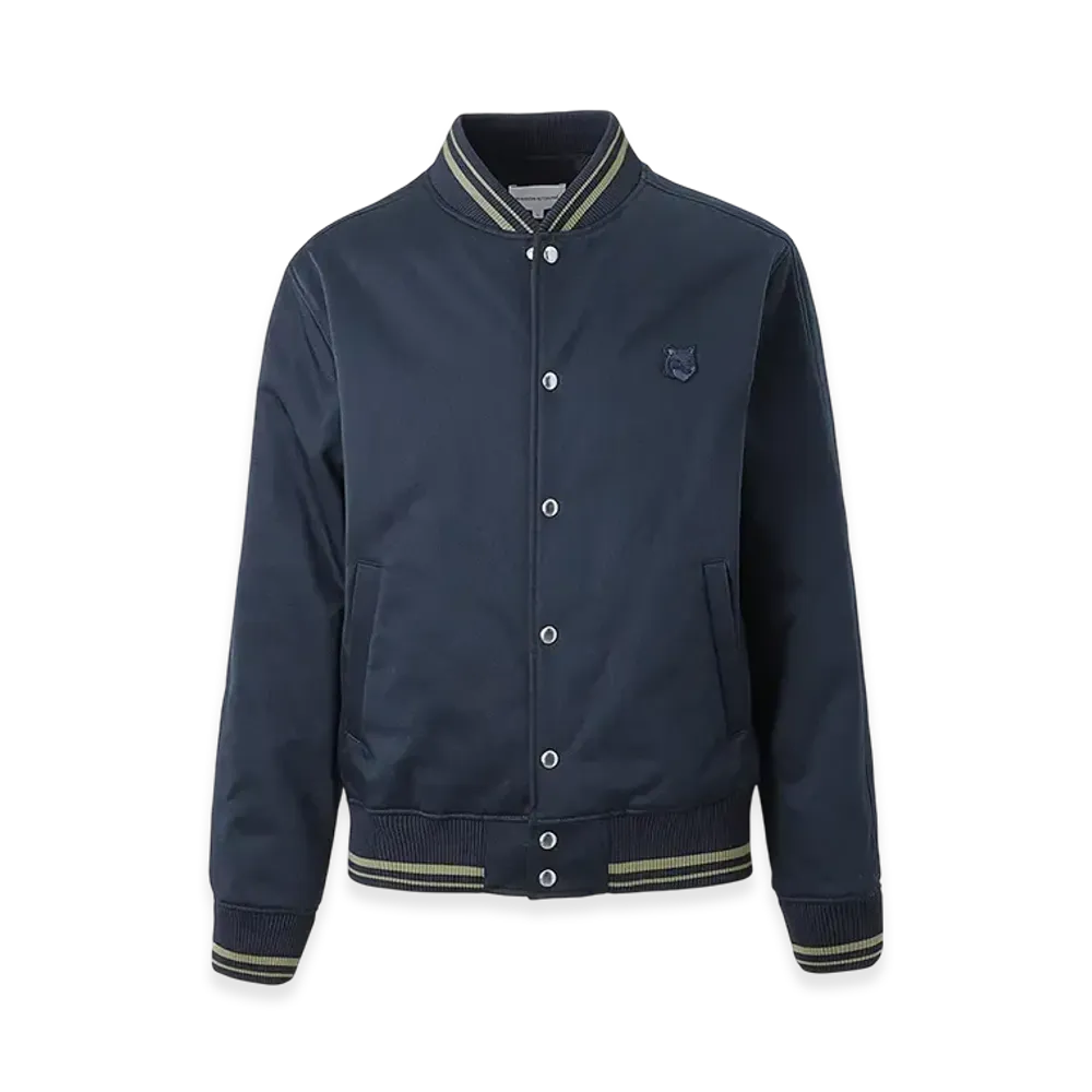 Maison Kitsune Teddy Blouson "Deep Navy"