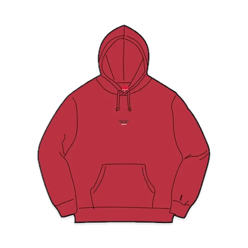 Supreme World Famous Micro Hooded Sweatshirt "Red"