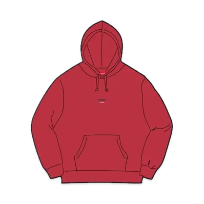 Supreme World Famous Micro Hooded Sweatshirt "Red"