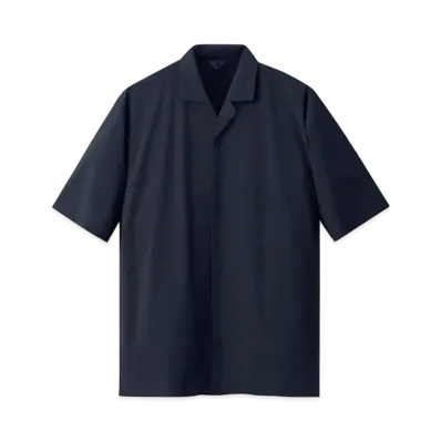 DESCENTE ALLTERRAIN Untrimmed H/S Open Collar Shirts "Navy"