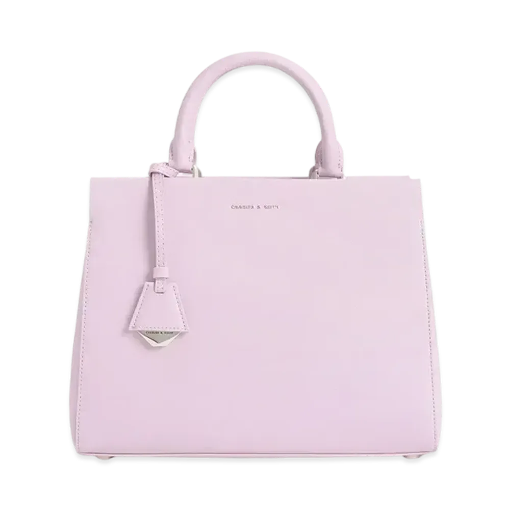 CHARLES & KEITH Classic Structure Handbag "Lilac"