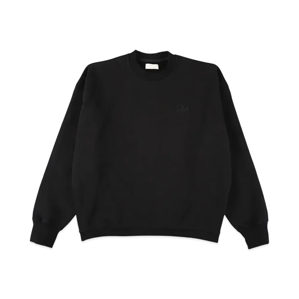 WIND AND SEA Cozy Crewneck Sweatshirt "Black"