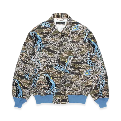 WACKO MARIA Tiger Camo All Over Embroidered Vietnam Jacket "Olive"