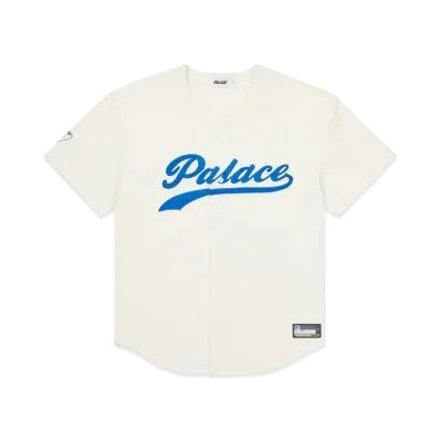 PALACE Cord Baseball Jersey "Stone"