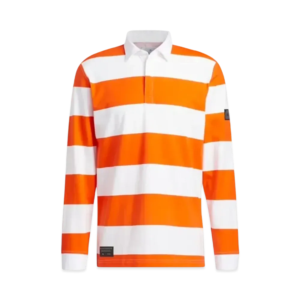 adidas Adicross Long Sleeve Rugby Shirt "White/Semi Impact Orange"