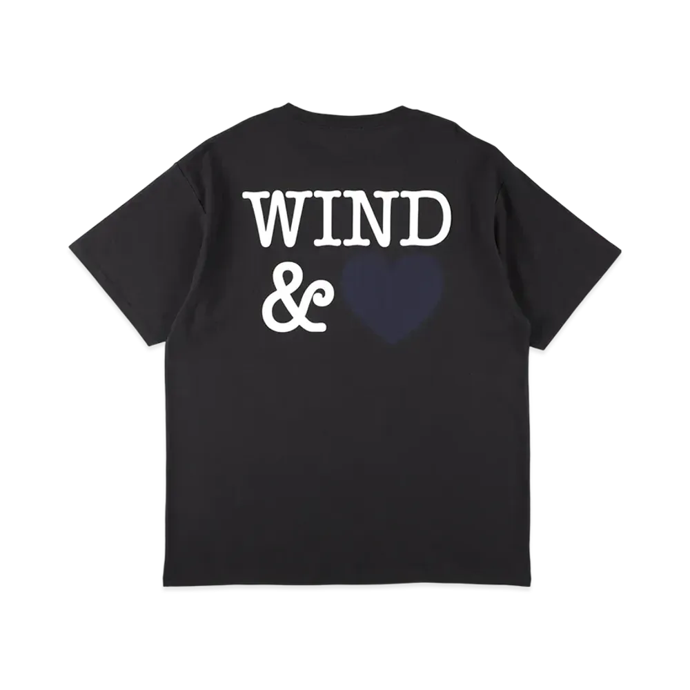 WIND AND SEA Back Logo S/S Tee (Heart) "Black"