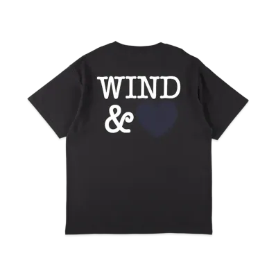 WIND AND SEA Back Logo S/S Tee (Heart) "Black"