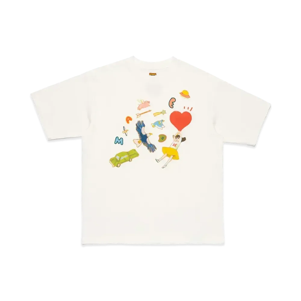 HUMAN MADE x Keiko Sootome T-Shirt Side B "White"