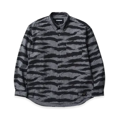 NEIGHBORHOOD Camo Pattern Chambray Shirt LS "Black"