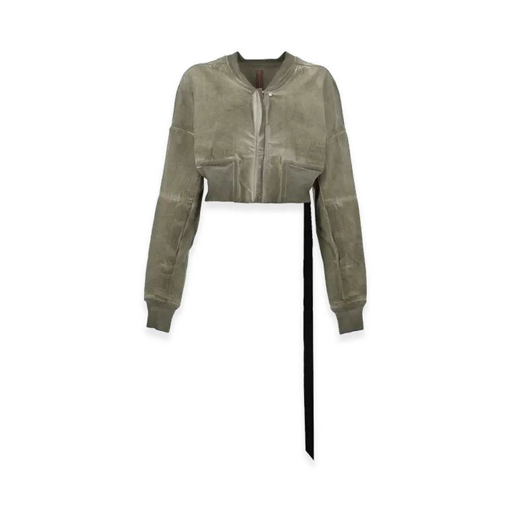 Rick Owens DRKSHDW Women's Denim Flight Bomber Jacket "Brown"