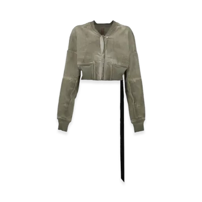 Rick Owens DRKSHDW Women's Denim Flight Bomber Jacket "Brown"