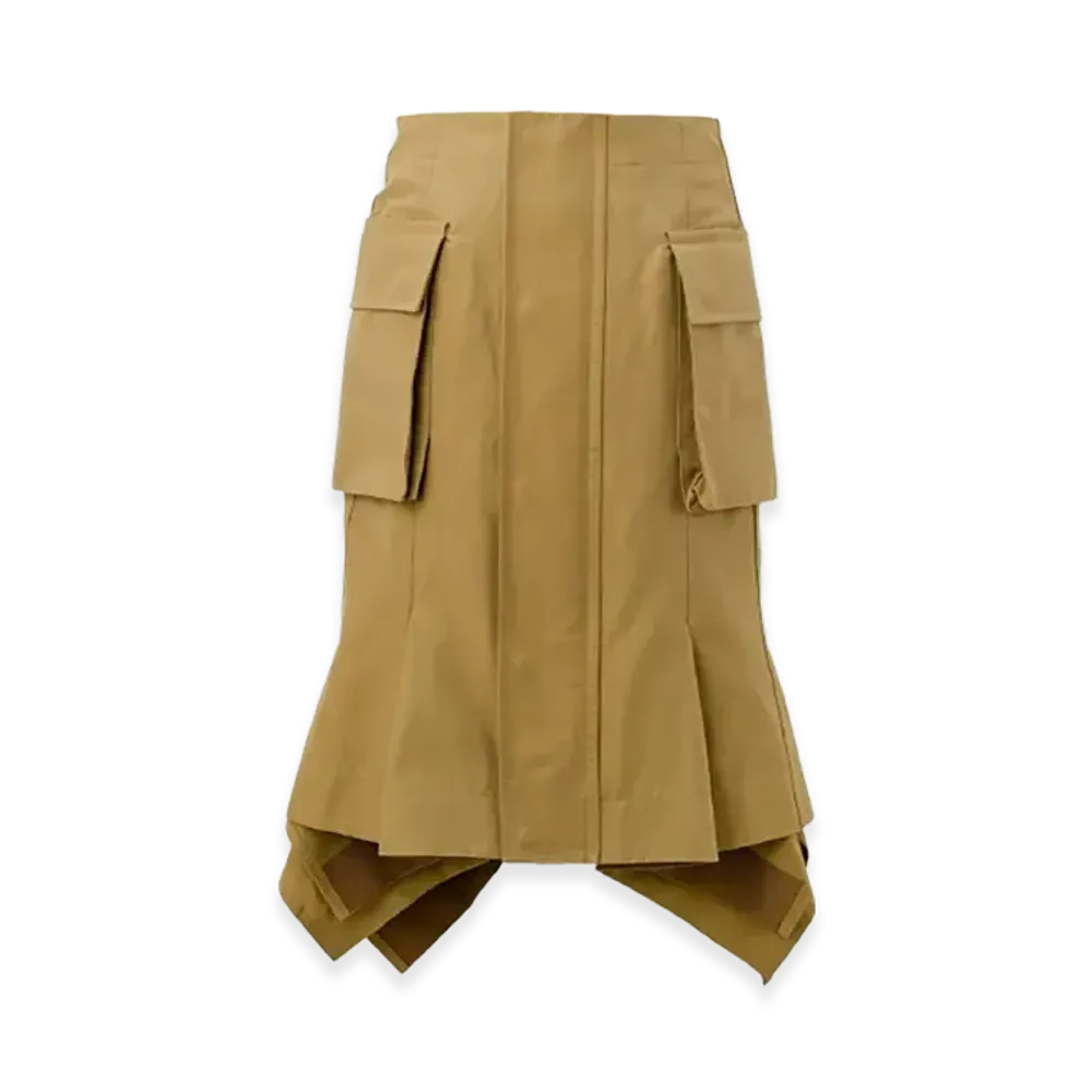 sacai Grosgrain Skirt "Beige"