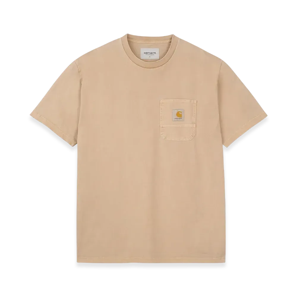 Carhartt WIP S/S Work Pocket T-Shirt "Dusty H Brown/White(Pigment Garment Dyed)"