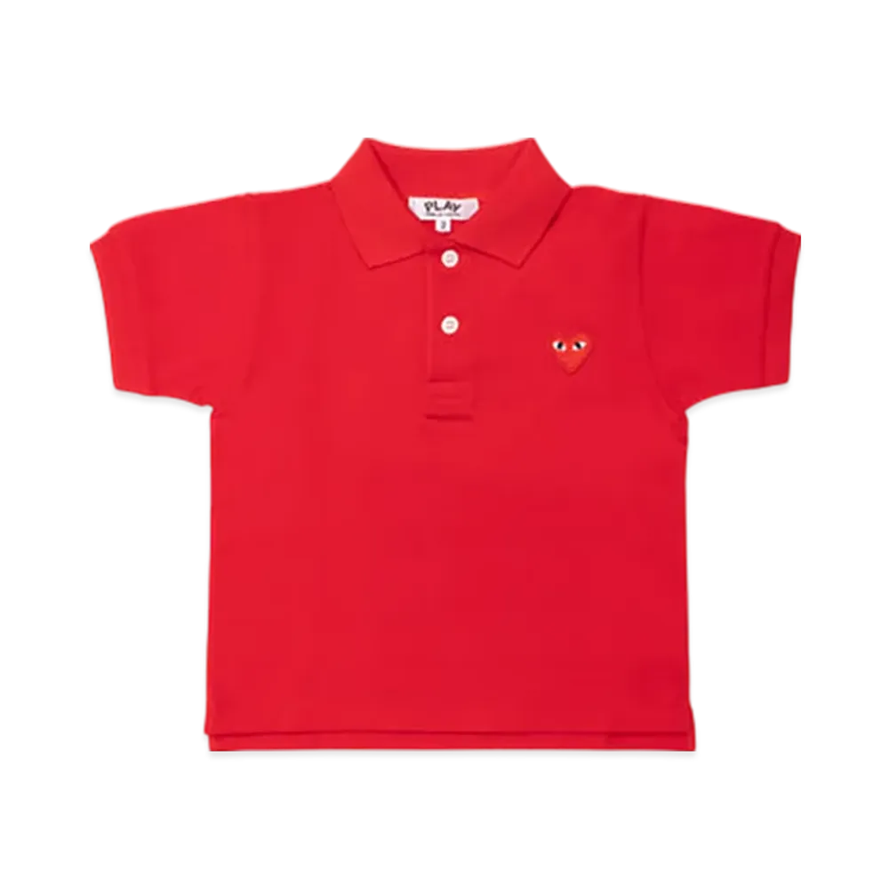 PLAY COMME des GARCONS Kids Polo Shirt "Red"