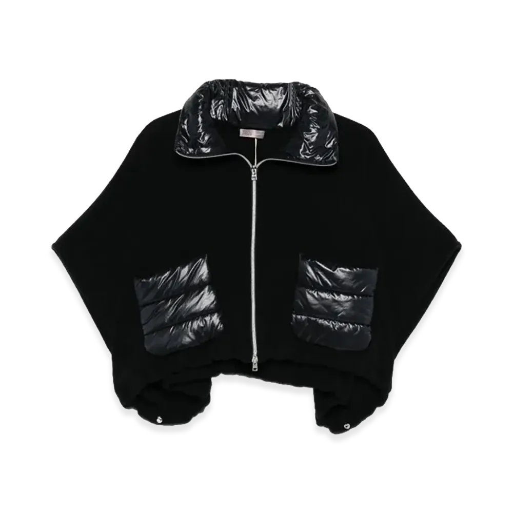 Herno Women's A-Shape Resort Ultralight Short Poncho "Black"