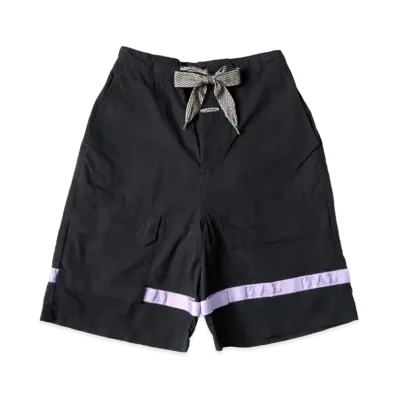 KAPITAL Ripstop Nouvelle Shuttle Shorts "Black Purple"