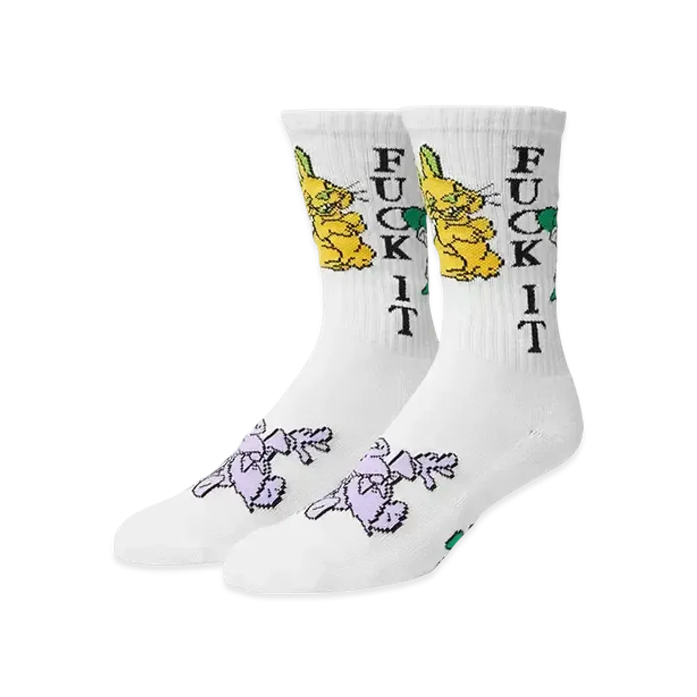 HUF Summer 25 Trip Crew Socks "White"