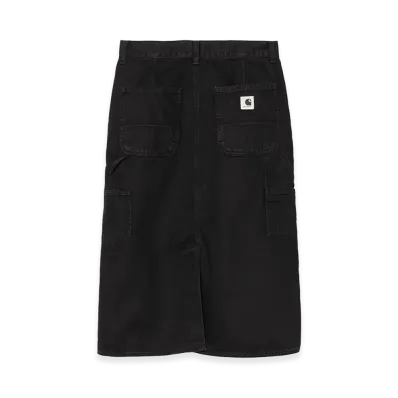 Carhartt WIP Women's Single Knee Skirt "Black(Stone Washed)"