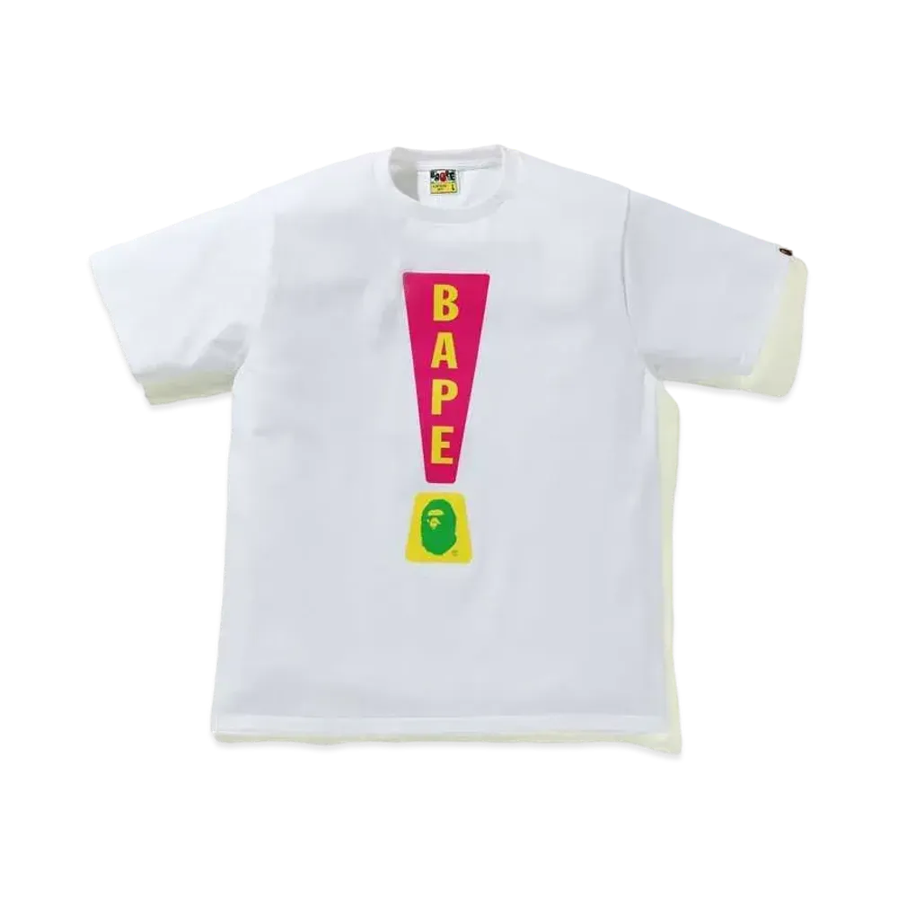 A BATHING APE PUNCTUATION TEE 4 "White"