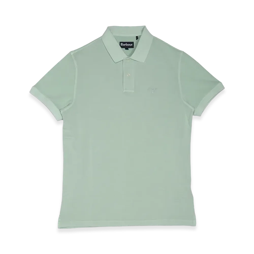 Barbour Washed Sport Polo Shirt "Dusty Mint"
