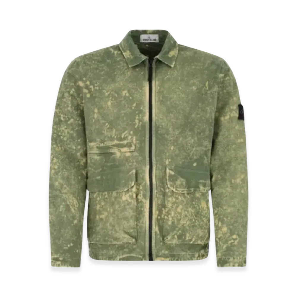 Stone Island 12122 Wappen Ripstop Off-Dye Garment Dyed Jacket - 22SS "Olive Green"