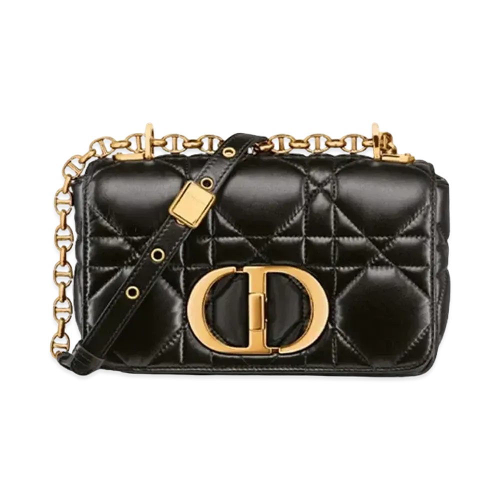 Dior Small Caro Bag Quilted "Black"